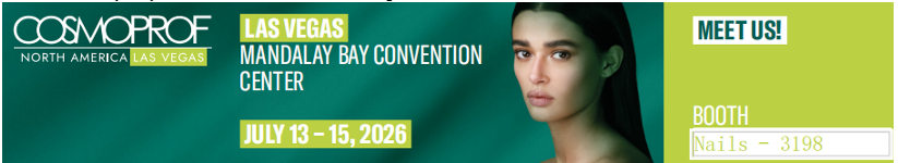 ​Cosmoprof Las Vegas 2026 (Gorffennaf 13-15): Joyrich / Brwsh Gorau yn Cyflwyno Brwshys Ewinedd Proffesiynol Personol ar gyfer Partneriaid Label Cyfanwerthu a Phreifat B2B