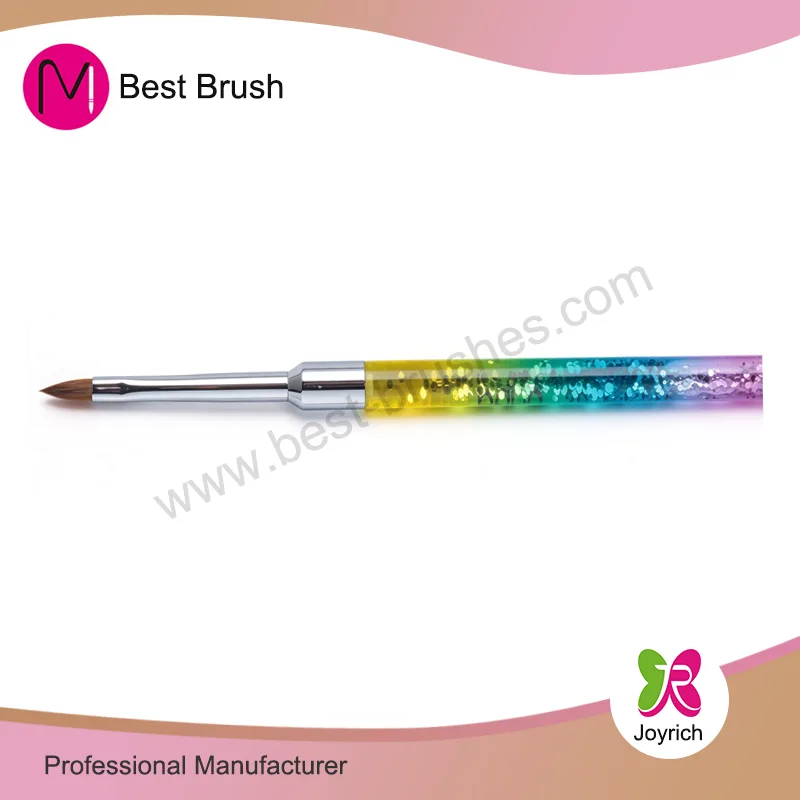 3 lliw Sparkle Kolinsky Brws Ewinedd 3D