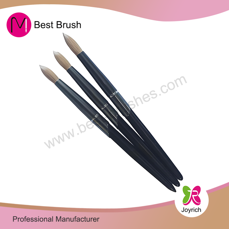 Brwsh ewinedd acrylig kolinsky du