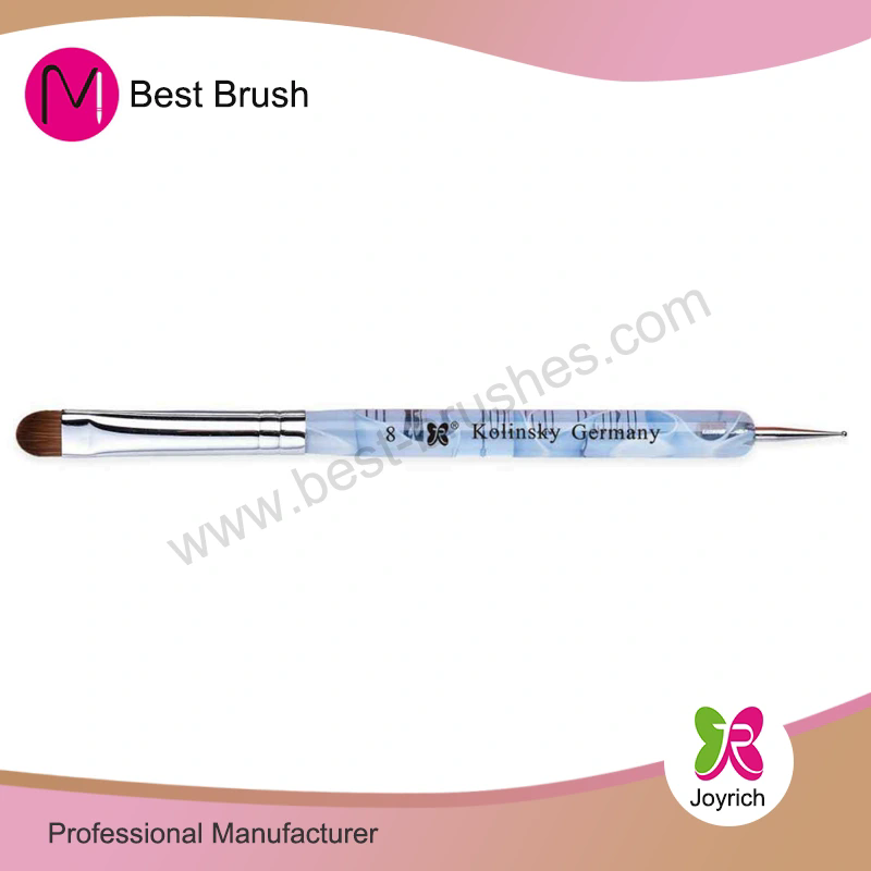 Light Blue Acrylic Kolinsky Hair French Brush