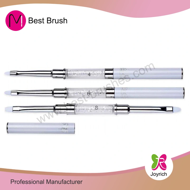 Brwsh ewin dwbl gel cap gwyn