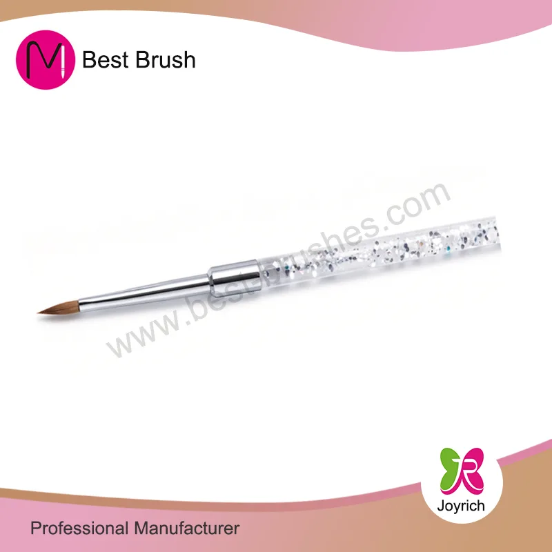Brws Ewinedd Gwyn Sparkle Kolinsky 3D